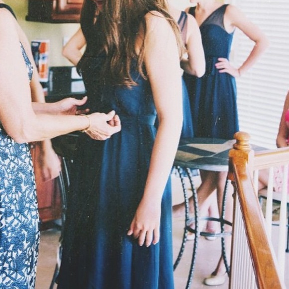 Navy Blue Formal Dress - Picture 6 of 6